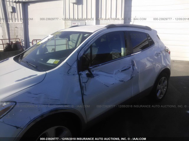 KL4CJFSBXFB210978 - 2015 BUICK ENCORE WHITE photo 6