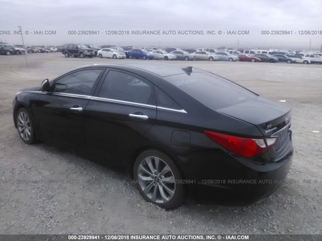 5NPEC4AB7DH497058 - 2013 HYUNDAI SONATA SE/LIMITED BLACK photo 3