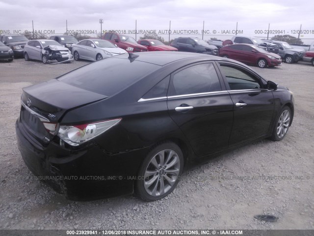 5NPEC4AB7DH497058 - 2013 HYUNDAI SONATA SE/LIMITED BLACK photo 4