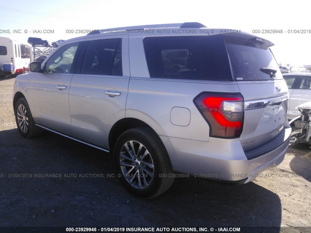 1FMJU2AT2JEA05388 - 2018 FORD EXPEDITION LIMITED SILVER photo 3