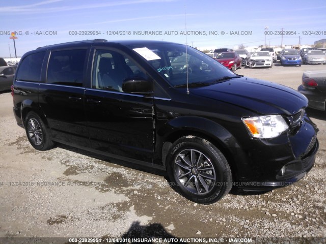 2C4RDGCG2HR848461 - 2017 DODGE GRAND CARAVAN SXT BLACK photo 1