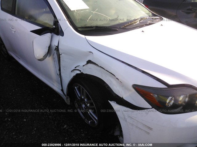 JTKDE167X80262061 - 2008 TOYOTA SCION TC თეთრი ფოტო 6