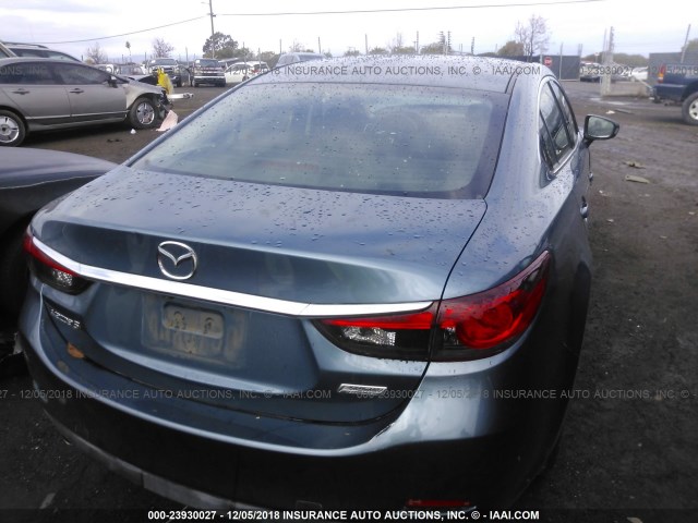 JM1GJ1U63E1134258 - 2014 MAZDA 6 SPORT BLUE photo 4