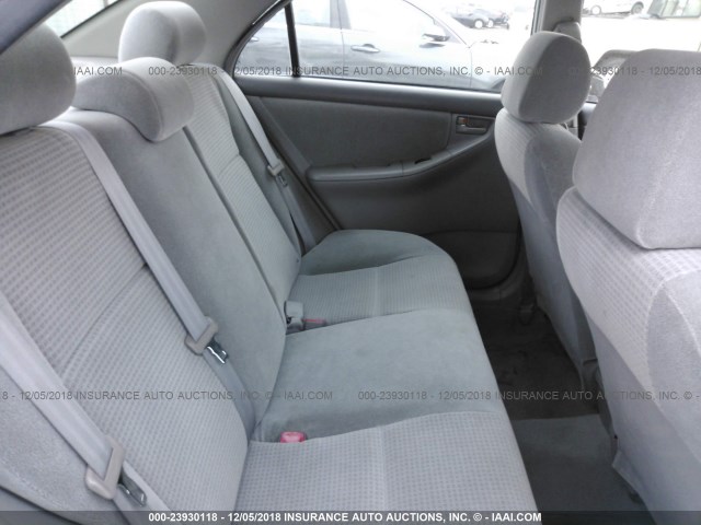 1NXBR32E05Z382566 - 2005 TOYOTA COROLLA CE/LE/S SILVER photo 8