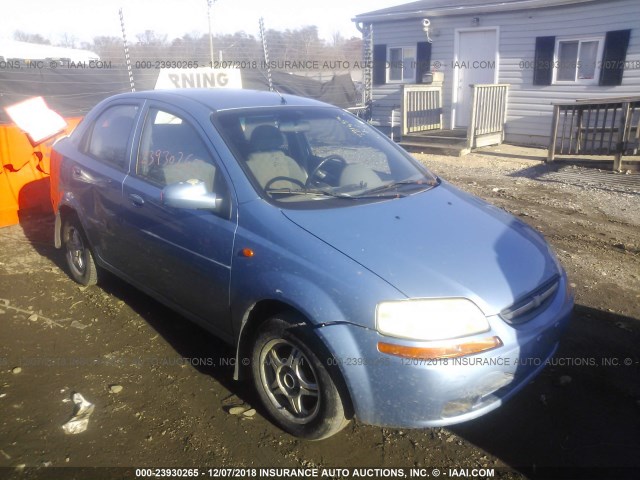 KL1TD52684B234775 - 2004 CHEVROLET AVEO BLUE photo 1