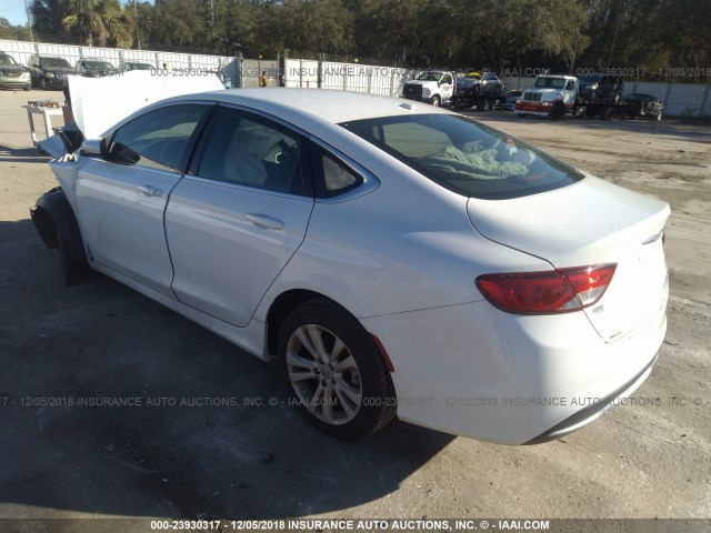 1C3CCCAB4GN152743 - 2016 CHRYSLER 200 LIMITED WHITE photo 3