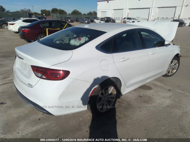 1C3CCCAB4GN152743 - 2016 CHRYSLER 200 LIMITED WHITE photo 4