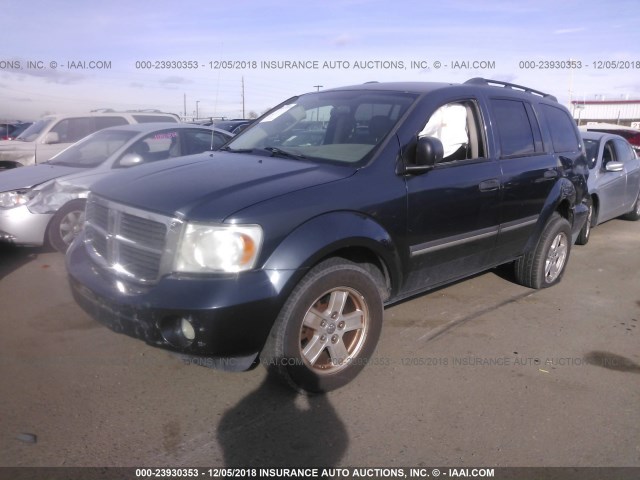 1D8HB48297F502752 - 2007 DODGE DURANGO SLT GRAY photo 2