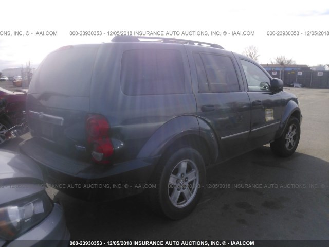 1D8HB48297F502752 - 2007 DODGE DURANGO SLT GRAY photo 4