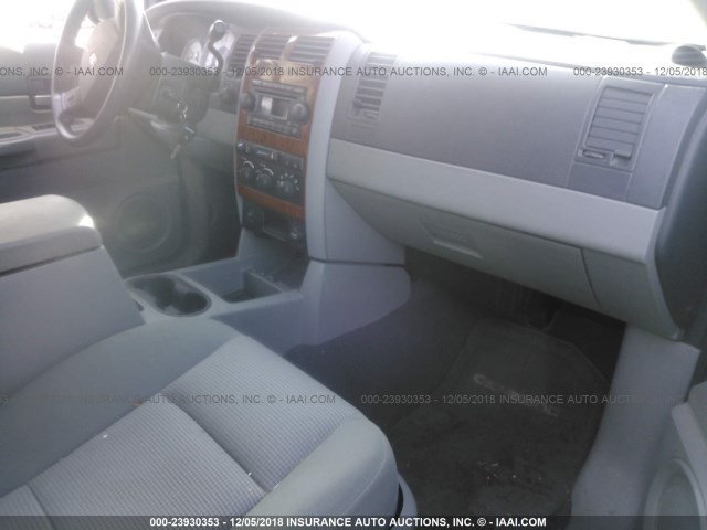 1D8HB48297F502752 - 2007 DODGE DURANGO SLT GRAY photo 5