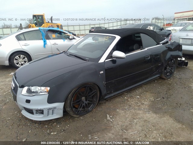 WUAYU48H18K800396 - 2008 AUDI RS4 QUATTRO BLACK photo 2