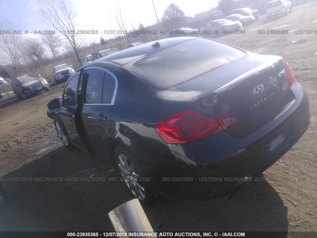 JN1CV6AR4AM452609 - 2010 INFINITI G37 BLACK photo 3