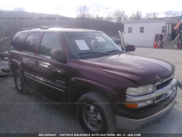 1GNEK13Z83R224883 - 2003 CHEVROLET TAHOE K1500 BURGUNDY photo 1