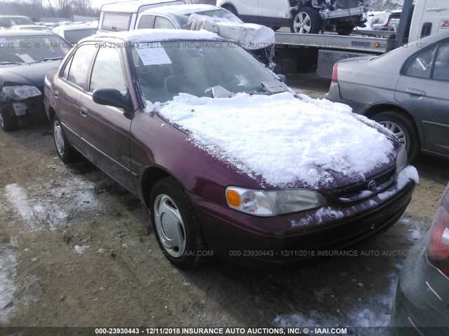 2T1BR12EXYC339850 - 2000 TOYOTA COROLLA VE/CE/LE RED photo 1