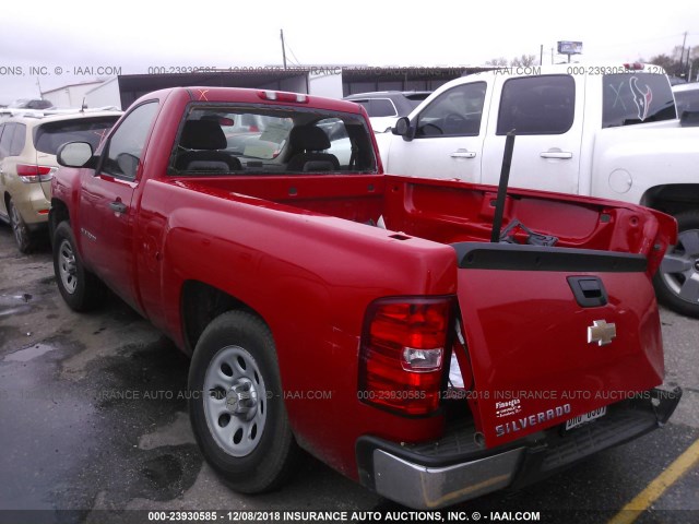 1GCNCPEX9BZ460753 - 2011 CHEVROLET SILVERADO C1500 RED photo 3