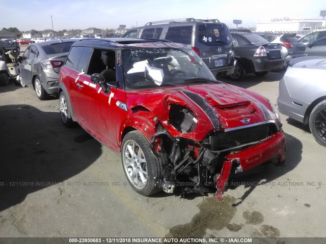 WMWMM3C57ATP94314 - 2010 MINI COOPER S CLUBMAN RED photo 1