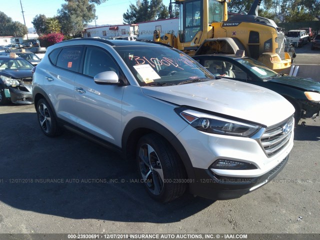 KM8J3CA29HU331298 - 2017 HYUNDAI TUCSON LIMITED/SPORT AND ECO/SE SILVER photo 1