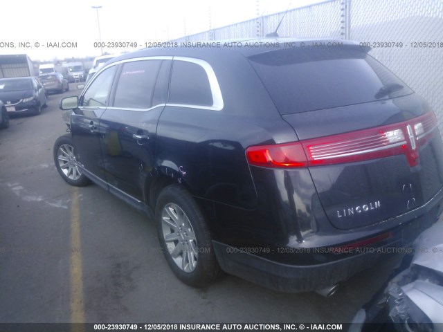 2LMHJ5NK8EBL51672 - 2014 LINCOLN MKT BLACK photo 3