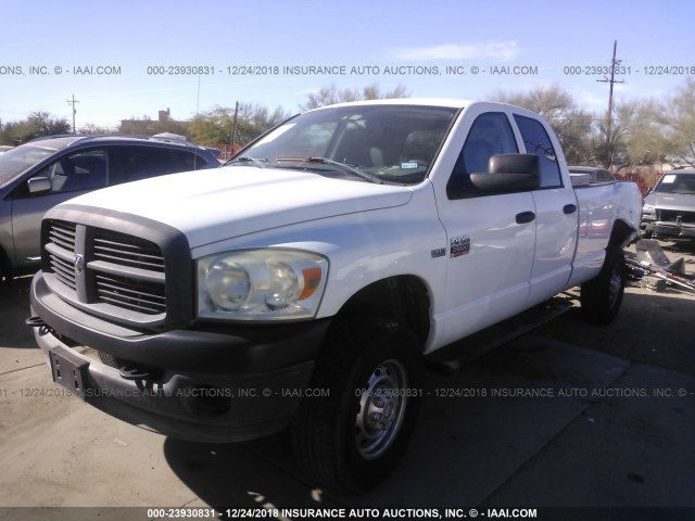 3D7KS28T19G533972 - 2009 DODGE RAM 2500 WHITE photo 2