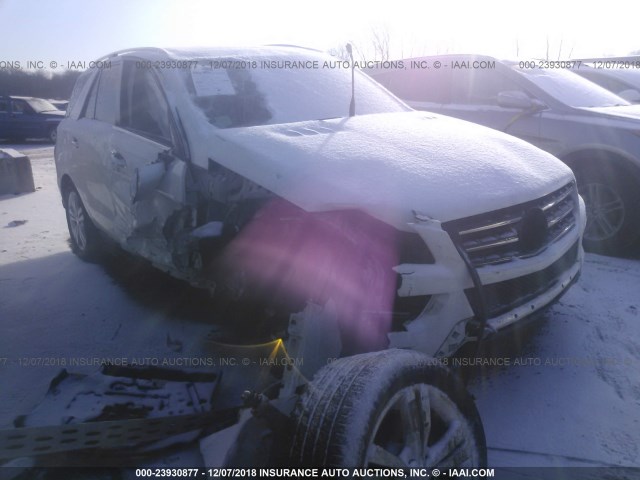 4JGDA5HB9DA175814 - 2013 MERCEDES-BENZ ML 350 4MATIC WHITE photo 1