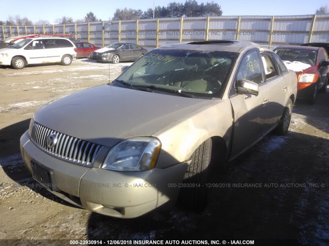 1MEHM42147G602954 - 2007 MERCURY MONTEGO PREMIER BEIGE photo 2