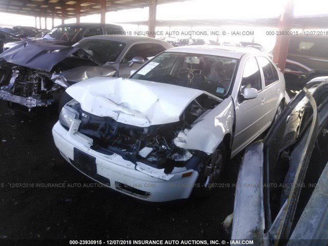 3VWSK69M93M035632 - 2003 VOLKSWAGEN JETTA GLS WHITE photo 2