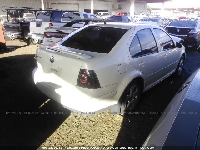 3VWSK69M93M035632 - 2003 VOLKSWAGEN JETTA GLS WHITE photo 4