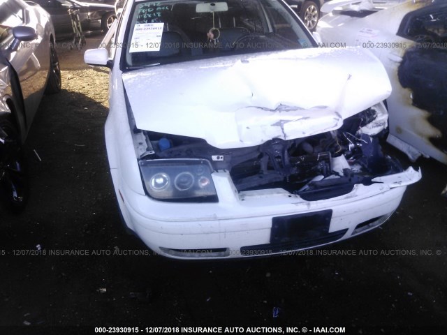 3VWSK69M93M035632 - 2003 VOLKSWAGEN JETTA GLS WHITE photo 6