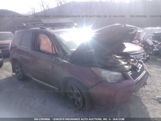 JF2SJGWC1FH511826 - 2015 SUBARU FORESTER 2.0XT TOURING MAROON photo 1