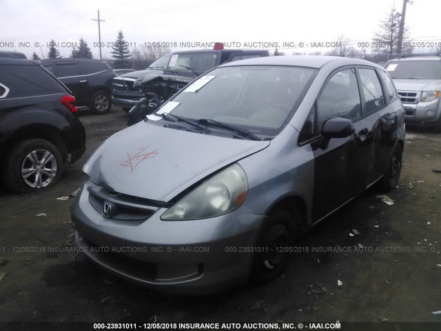 JHMGD38427S058233 - 2007 HONDA FIT SILVER photo 2