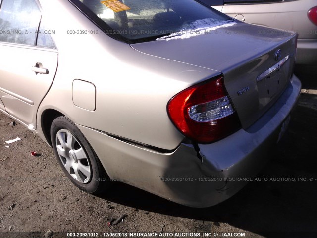 4T1BE32K74U820872 - 2004 TOYOTA CAMRY LE/XLE/SE GOLD photo 6