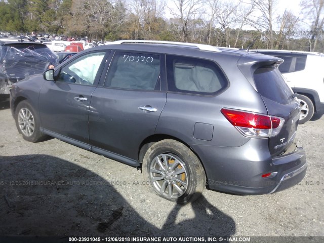 5N1AR2MN5GC640852 - 2016 NISSAN PATHFINDER S/SV/SL/PLATINUM GRAY photo 3