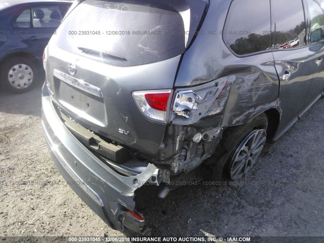 5N1AR2MN5GC640852 - 2016 NISSAN PATHFINDER S/SV/SL/PLATINUM GRAY photo 6