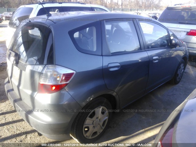 JHMGE8H33CC022184 - 2012 HONDA FIT GRAY photo 4