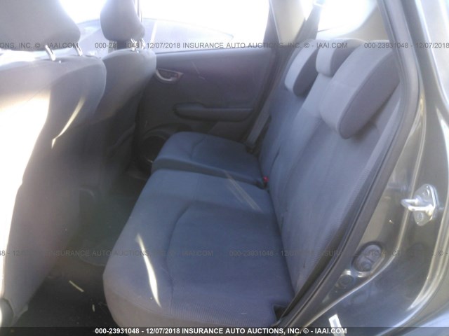 JHMGE8H33CC022184 - 2012 HONDA FIT GRAY photo 8