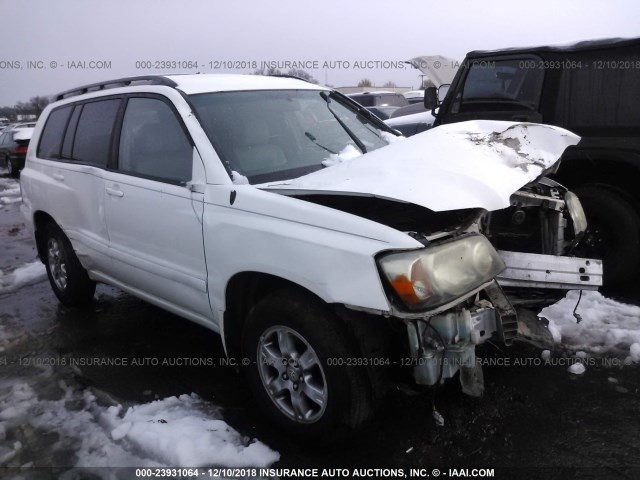 JTEEP21A750110177 - 2005 TOYOTA HIGHLANDER LIMITED WHITE photo 1