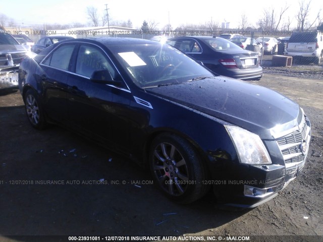 1G6DT57V980156186 - 2008 CADILLAC CTS HI FEATURE V6 BLACK photo 1