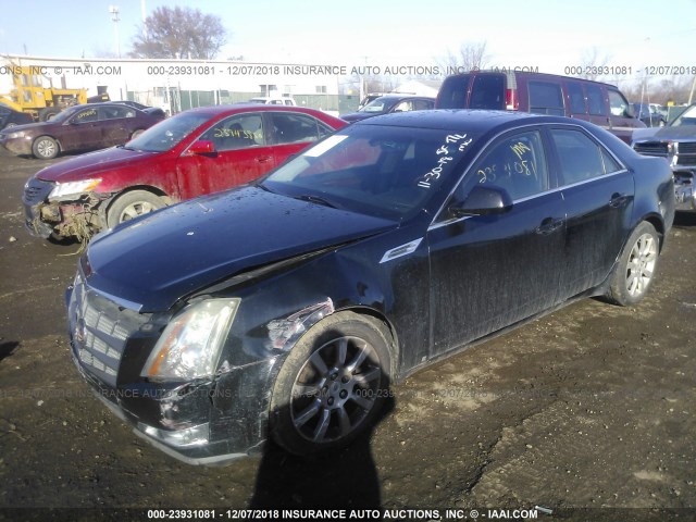 1G6DT57V980156186 - 2008 CADILLAC CTS HI FEATURE V6 BLACK photo 2