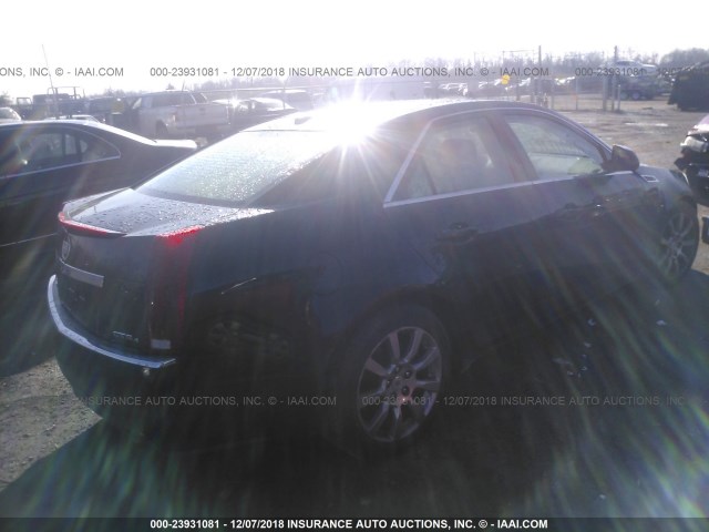 1G6DT57V980156186 - 2008 CADILLAC CTS HI FEATURE V6 BLACK photo 4