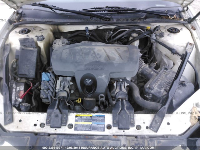 2G2WP552881140749 - 2008 PONTIAC GRAND PRIX WHITE photo 10