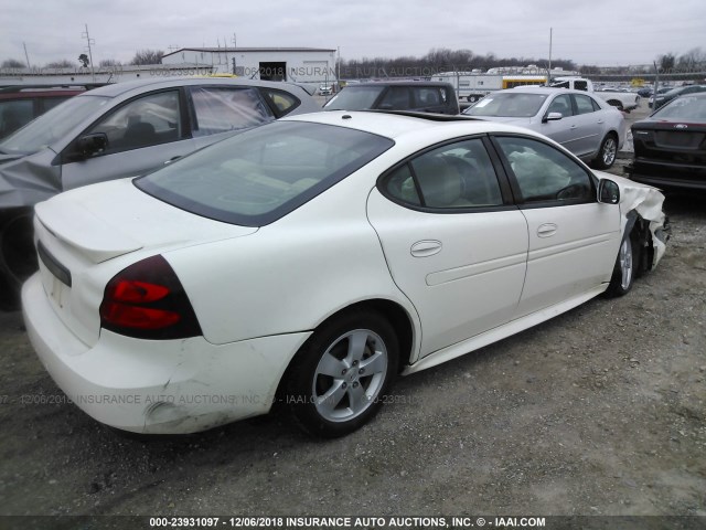 2G2WP552881140749 - 2008 PONTIAC GRAND PRIX WHITE photo 4