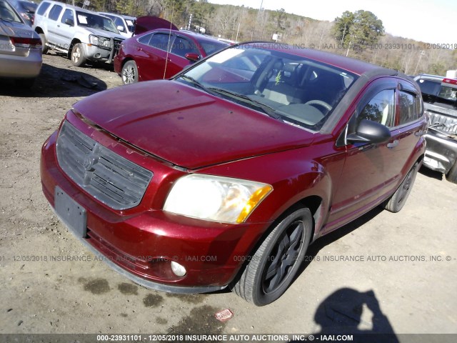 1B3HB48B07D219586 - 2007 DODGE CALIBER SXT RED photo 2