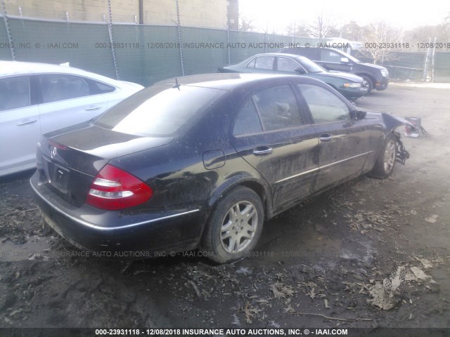 WDBUF65J83A189837 - 2003 MERCEDES-BENZ E 320 BLACK photo 4