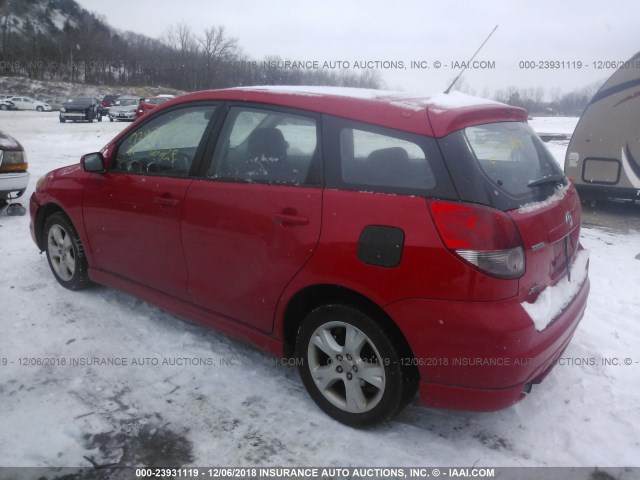 2T1KY32E33C071103 - 2003 TOYOTA COROLLA MATRIX XRS RED photo 3