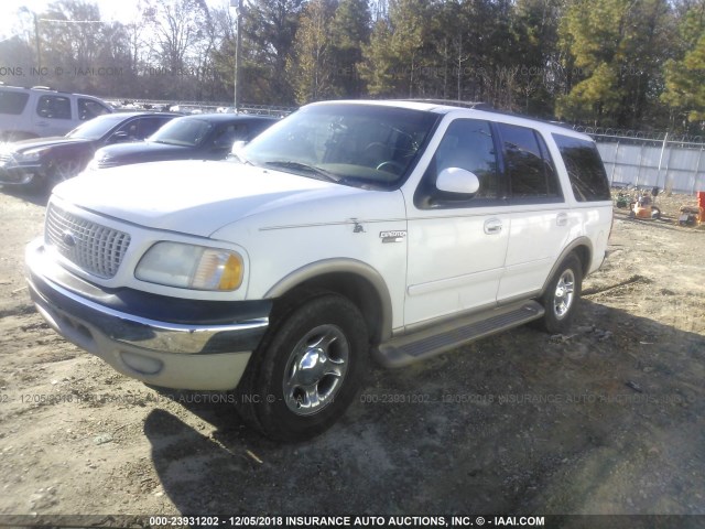 1FMRU17W61LA41594 - 2001 FORD EXPEDITION EDDIE BAUER WHITE photo 2