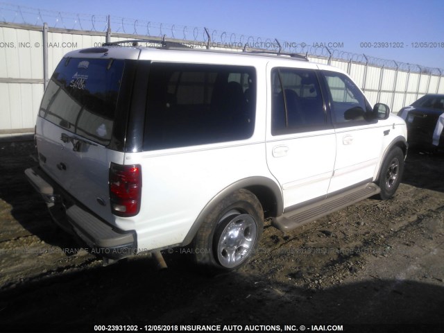 1FMRU17W61LA41594 - 2001 FORD EXPEDITION EDDIE BAUER WHITE photo 4