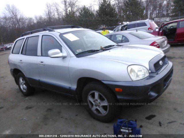 KM8SB12B82U193626 - 2002 HYUNDAI SANTA FE GL SILVER photo 1