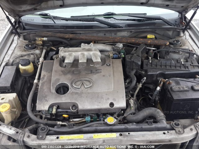 JNKDA31A73T108222 - 2003 INFINITI I35 GRAY photo 10