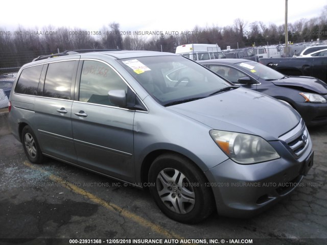 5FNRL38795B065200 - 2005 HONDA ODYSSEY EXL GRAY photo 1