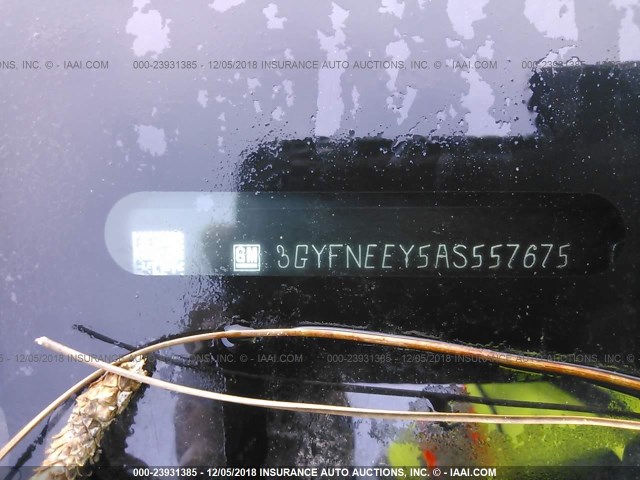 3GYFNEEY5AS557675 - 2010 CADILLAC SRX PERFORMANCE COLLECTION Көк фото 9